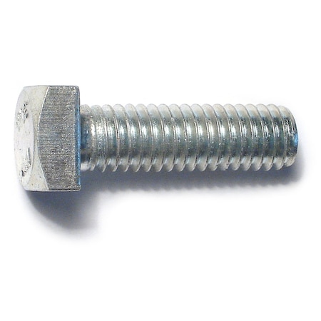 Midwest Fastener Square Head Bolt, Steel, Grade 2, Zinc Plated, 3/8"-16 Thread Size, 1-1/4" Lg, 10 PK 71722
